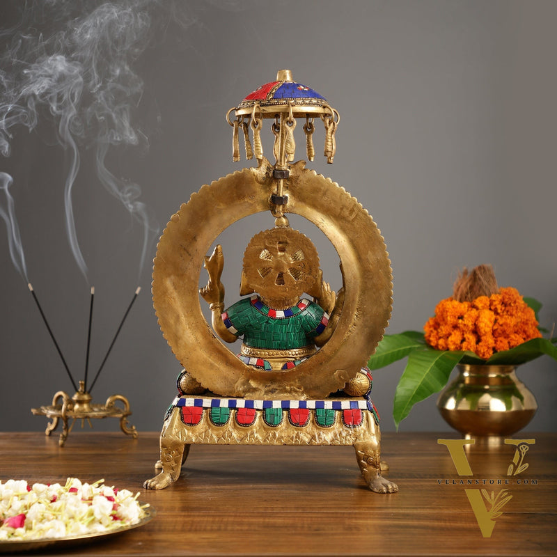 Exquisite Handcrafted Lord Ganesha Statue -  18 inch