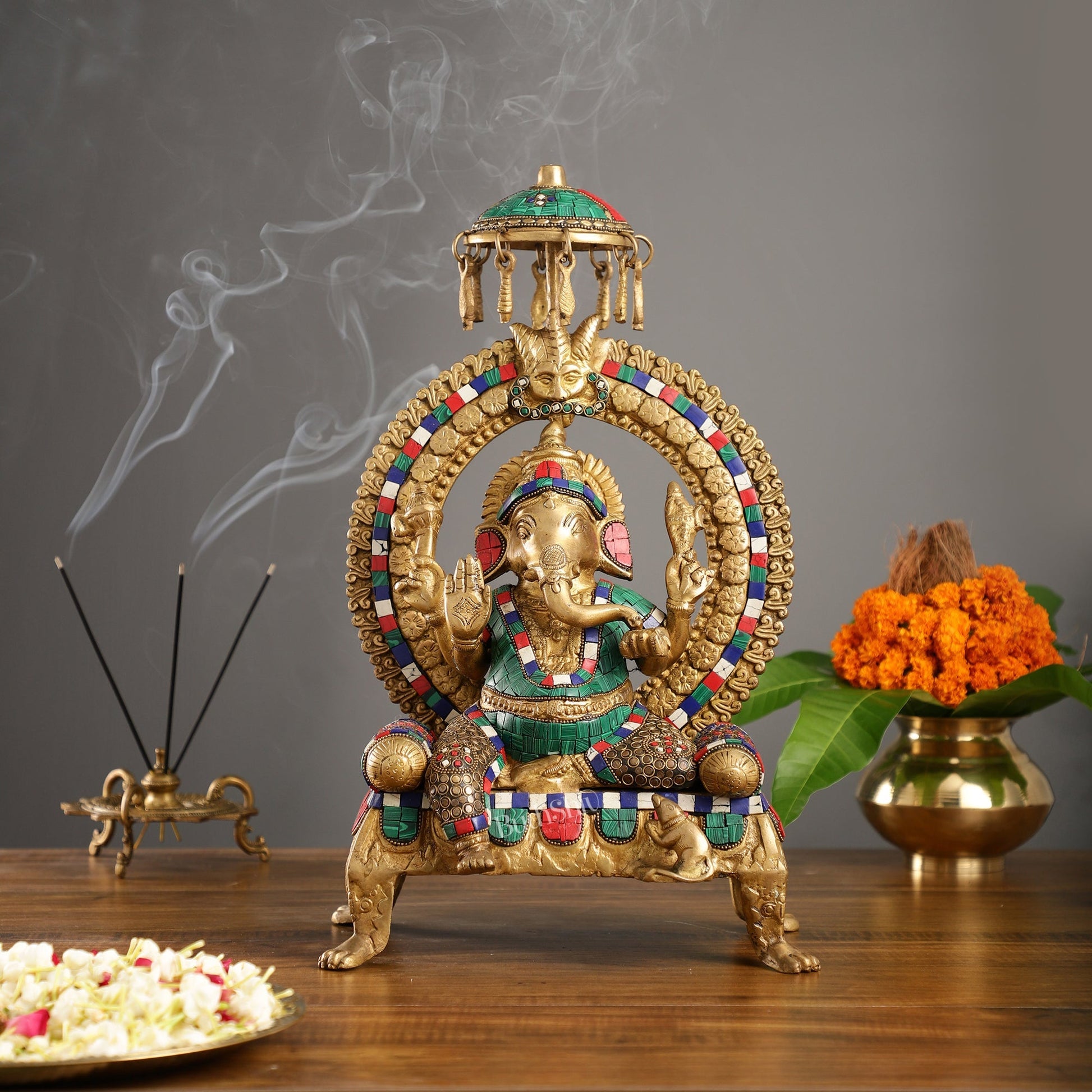 Exquisite Handcrafted Lord Ganesha Statue -  18 inch