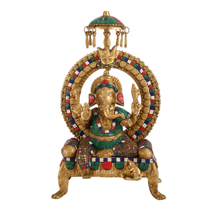 Exquisite Handcrafted Lord Ganesha Statue -  18 inch