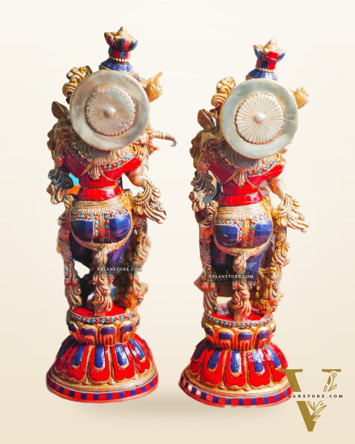 Exquisite Handcrafted Radha Krishna Statues 21 inch