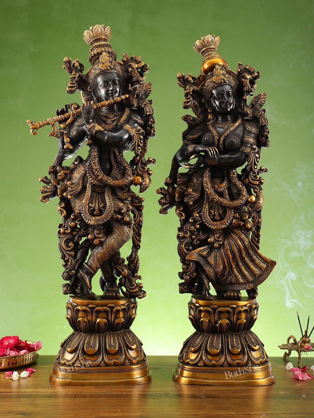 Exquisite Handmade Radha krishna Idol 29 inch