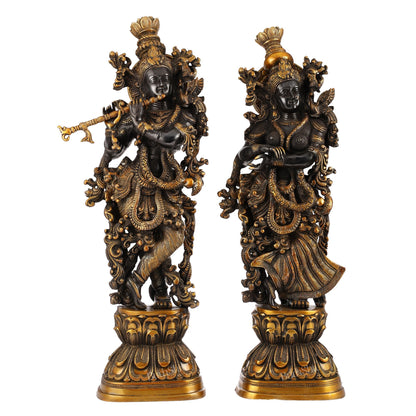 Exquisite Handmade Radha krishna Idol 29 inch