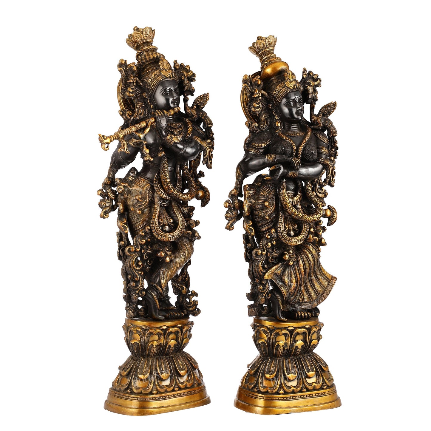 Exquisite Handmade Radha krishna Idol 29 inch