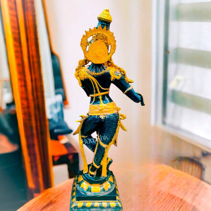Exquisite Krishna Brass Statue | Handcrafted in Superfine Brass | 35 inch