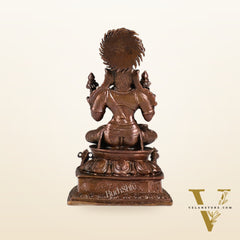 Exquisite Pure Copper Surya Dev Rath Idol - Handcrafted 4.5 Inch Statue