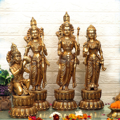 Exquisite Ram Darbar Set Superfine Brass idols 24"