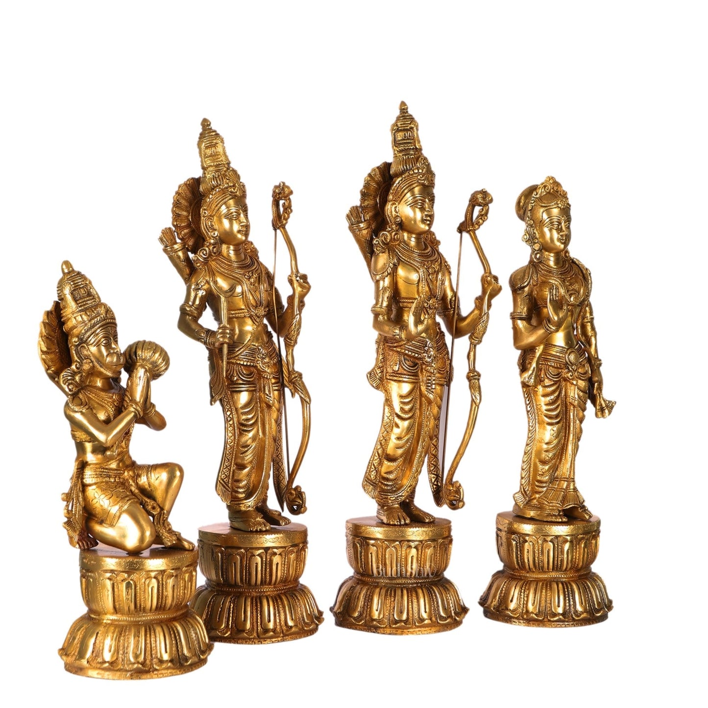 Exquisite Ram Darbar Set Superfine Brass idols 24"