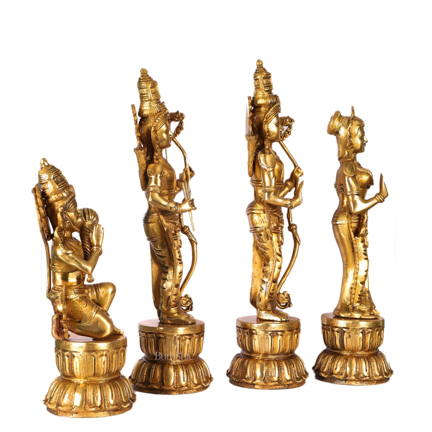 Exquisite Ram Darbar Set Superfine Brass idols 24"