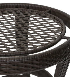 Rutu Outdoor Patio Seating Set 2 Chairs and 1 Table Set (Brown)