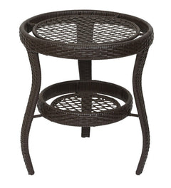 Rutu Outdoor Patio Seating Set 2 Chairs and 1 Table Set (Brown)