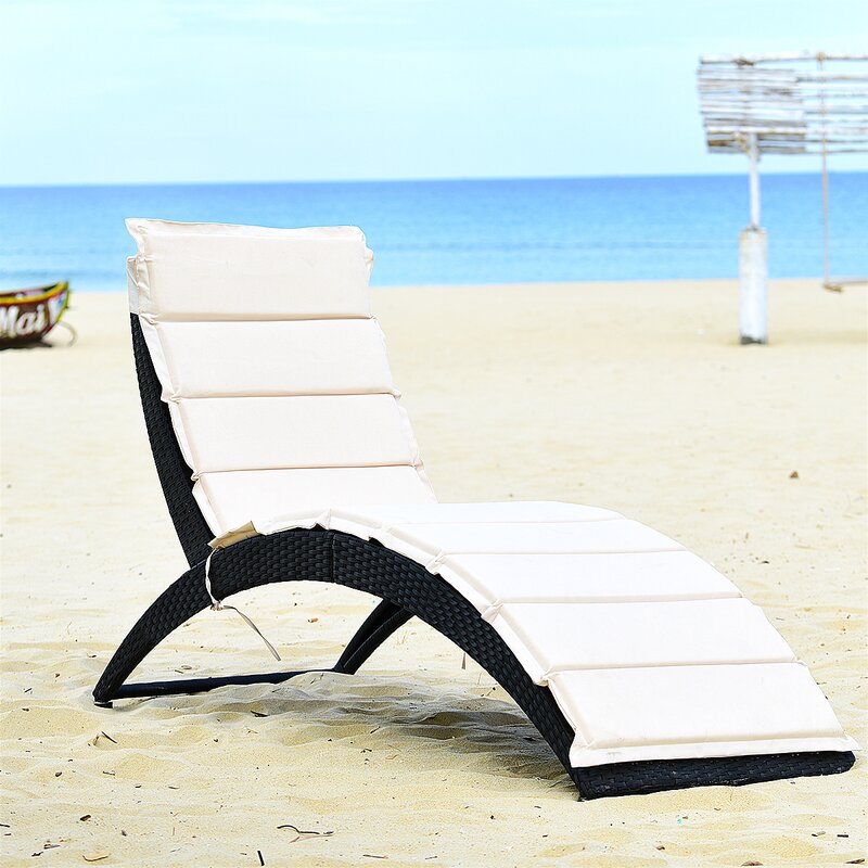 Grace Outdoor Swimming Poolside Lounger (Brown)