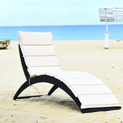 Grace Outdoor Swimming Poolside Lounger (Brown)
