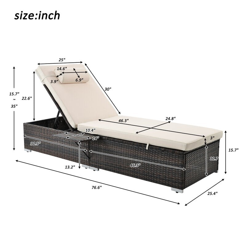 Drift Outdoor Swimming Poolside Lounger Set of 2  (Brown)