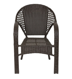 Rutu Outdoor Patio Seating Set 2 Chairs and 1 Table Set (Brown)