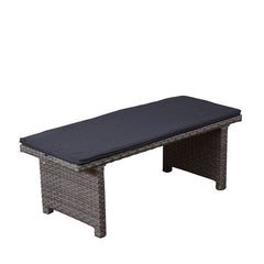 Eula Outdoor Patio Dining Set 4 Stools and 1 Table (Gray)