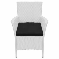Rinaldo Outdoor Patio Dining Set 8 Chairs and 1 Table (White)