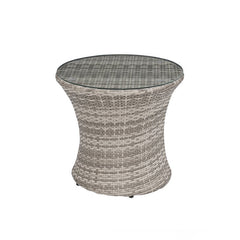Tisca Outdoor Patio Seating Set 2 Chairs and 1 Table Set (Seashell)