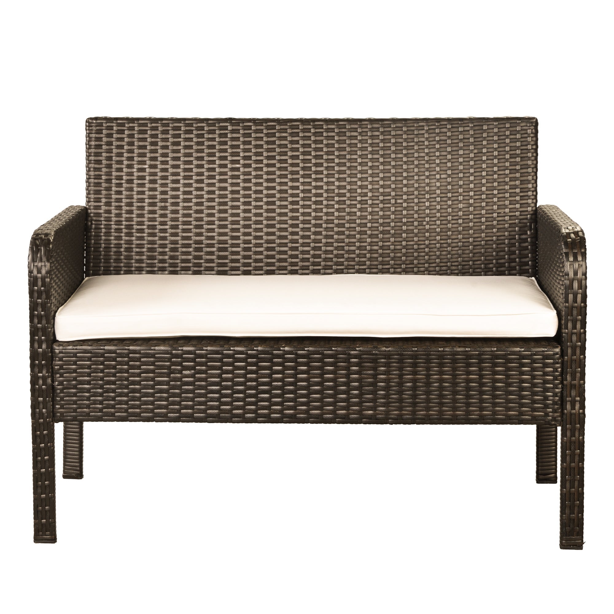 Proulx Outdoor Sofa Set 2 Seater, 2 Single seater and 1 Center Table (Brown)