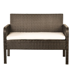 Proulx Outdoor Sofa Set 2 Seater, 2 Single seater and 1 Center Table (Brown)
