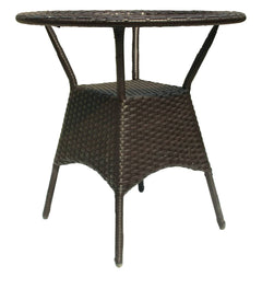 Woody Outdoor Patio Seating Set 2 Chairs and 1 Table Set (Brown)
