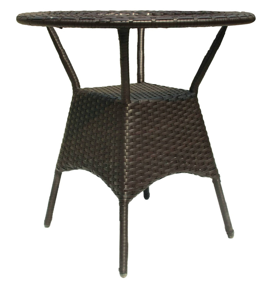 Grace Outdoor Patio Seating Set 4 Chairs and 1 Table Set (Brown)