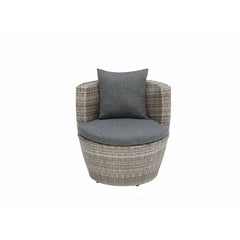 Tisca Outdoor Patio Seating Set 2 Chairs and 1 Table Set (Seashell)