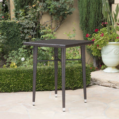 Billy Outdoor Patio Bar Sets 4 Chairs and 1 Table (Brown)
