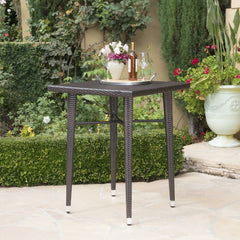 Billy Outdoor Patio Bar Sets 4 Chairs and 1 Table (Brown)
