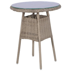 Maddy Outdoor Patio Seating Set 2 Chairs and 1 Table Set (Arabica)