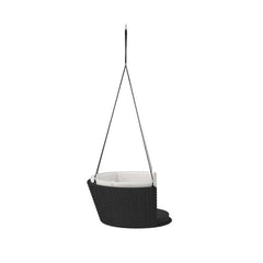 Leone Single Seater Hanging Swing Without Stand For Balcony , Garden Swing (Black)