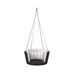 Leone Single Seater Hanging Swing Without Stand For Balcony , Garden Swing (Black)