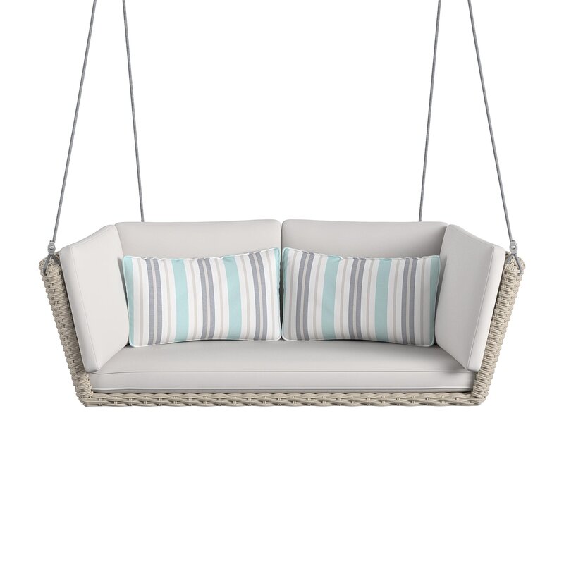 Sebastiano Double Seater Hanging Swing Without Stand For Balcony , Garden Swing (Cream)