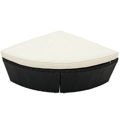 Boni Outdoor Poolside Sunbed With Cushion Daybed (Black)