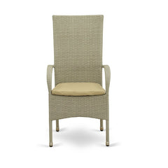 Alessandro Outdoor Patio Dining Set 4 Chairs and 1 Table (Cream)