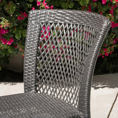 Coco Outdoor Patio Dining Set 4 Chairs and 1 Table (Brown)