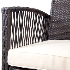 Trevisan Outdoor Sofa Set 2 Seater , 2 Single seater and 1 Center Table (Brown + White)