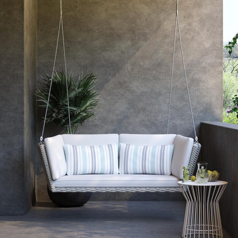 Sebastiano Double Seater Hanging Swing Without Stand For Balcony , Garden Swing (Cream)