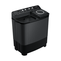 SAMSUNG 8.5 kg 5 Star Semi Automatic Washing Machine with Air Turbo Drying System (WT85B4200GD/TL, Dark Grey)