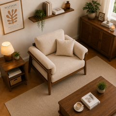 Mamta Milano Luxury Italian 1 Seater Sofa