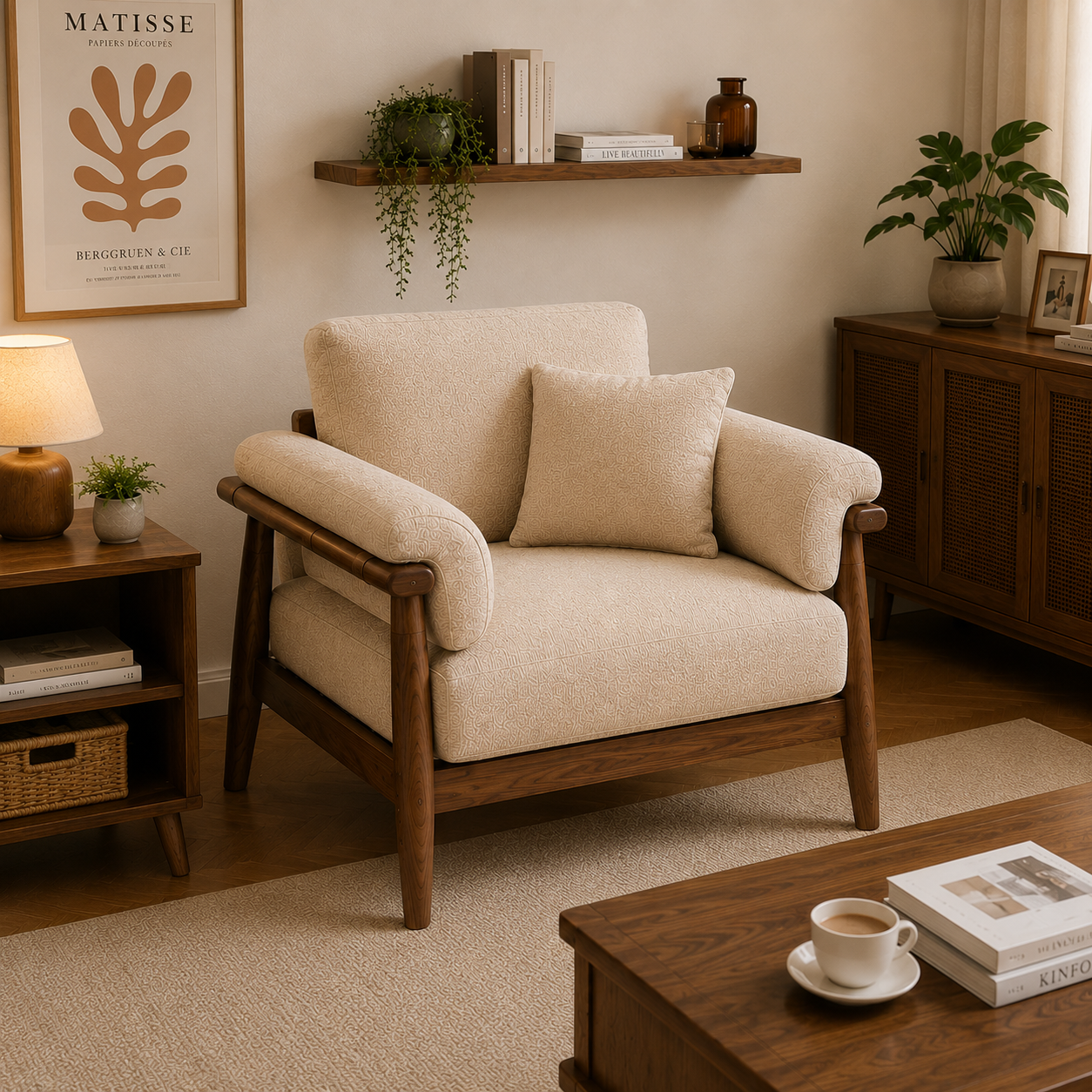 Mamta Milano Luxury Italian 1 Seater Sofa