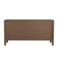 Indiana Scalloped Edge Solid Wood Sideboard – Modern Storage Cabinet