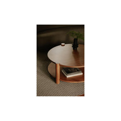 Titoz – Modern Round Mango Wood Coffee Table