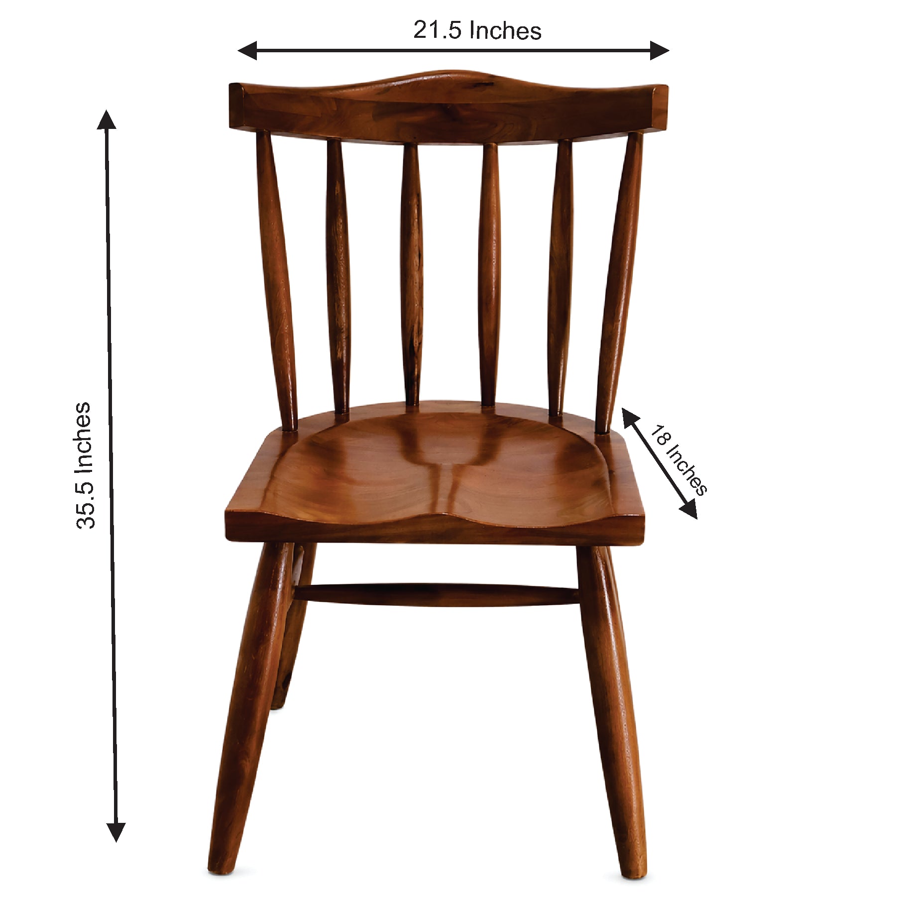 Elegant Solid Wood 4 Seater Dining Table Set with Chair