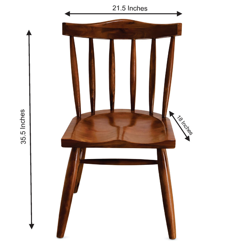 Elegant Solid Wood 4 Seater Dining Table Set with Chair
