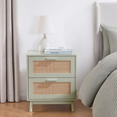 Canora 2 Drawer Bedside Table