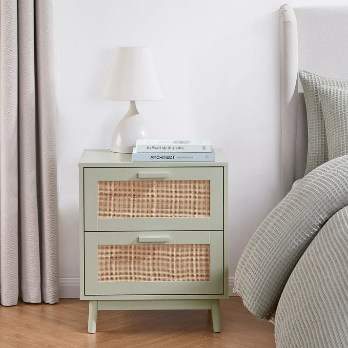 Canora 2 Drawer Bedside Table