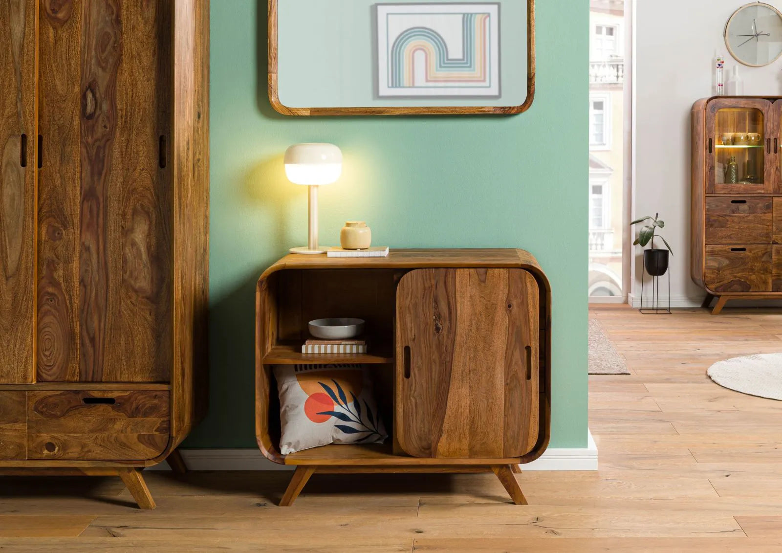 Marwar  Solid Sheesham Wood Storage Cabinet