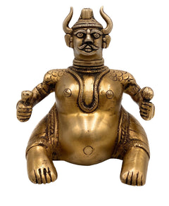 Bhunes Brass Decorative Traditional Diya Oil Lamp Vilakku Kiran Lamp For Temples, Puja, Gifts, Home Décor,Gold, 5.5 Inch, 1 Piece