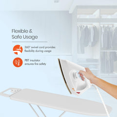Fabrismooth Non-Stick Dry Iron (White)