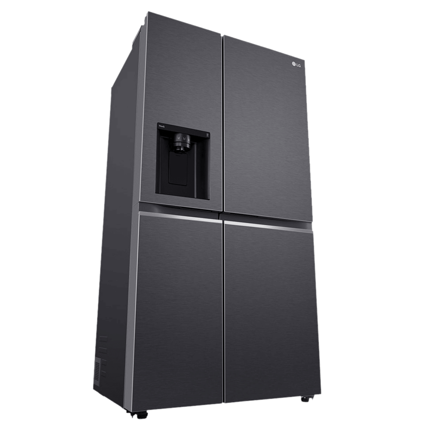 LG 630 Litres 3 Star Frost Free Side by Side Door Smart Wifi Enabled Refrigerator with Multi Air Flow (GL-L257CMC3, Matt Black)